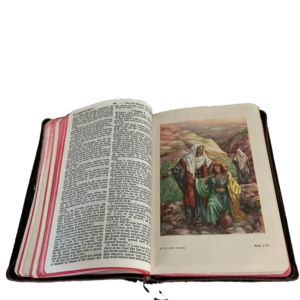 VTG Holy Bible KJV Concordance Red Letter Edition Zipper World Publishing Co.